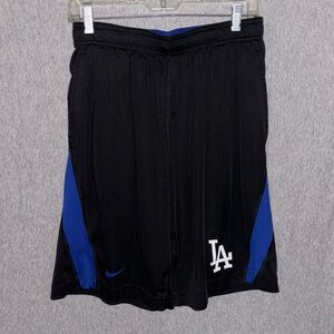 Nike Black and Blue Athletic LA Shorts Medium